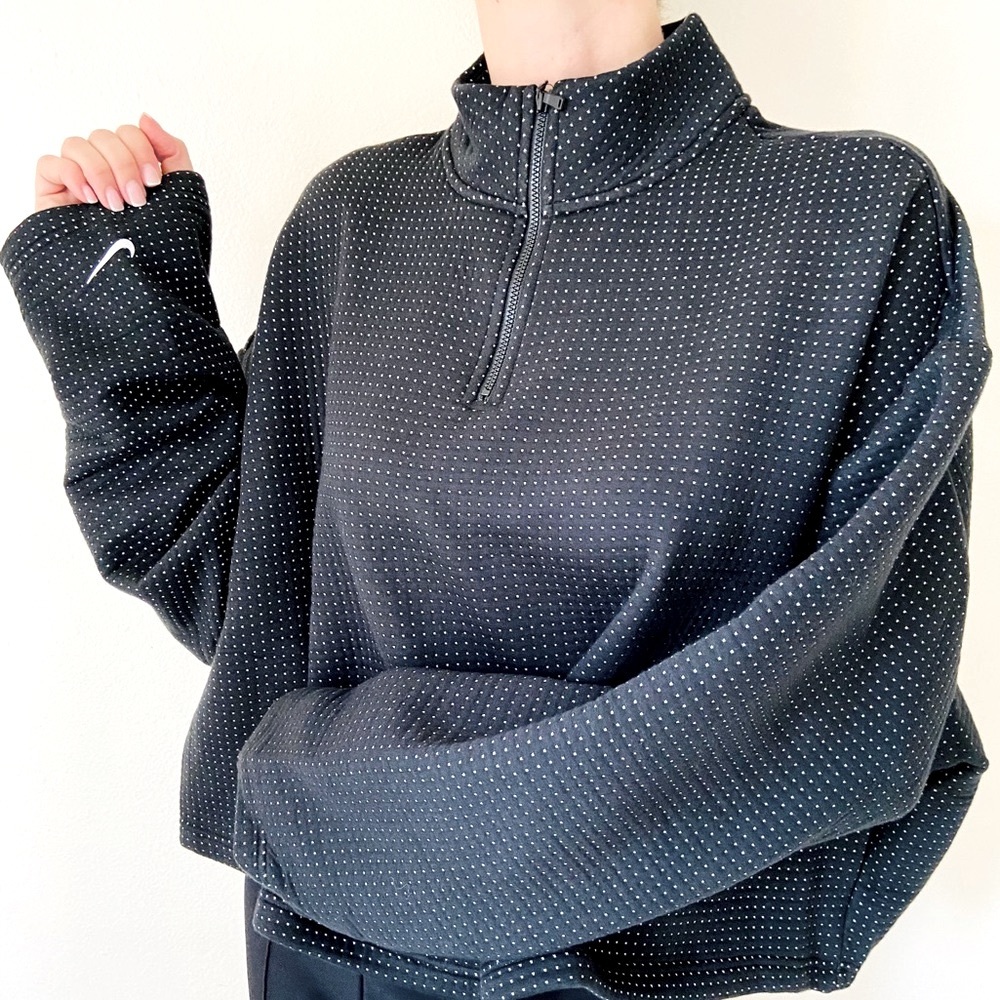 Nike Black and White Polka Dot Sweatshirt